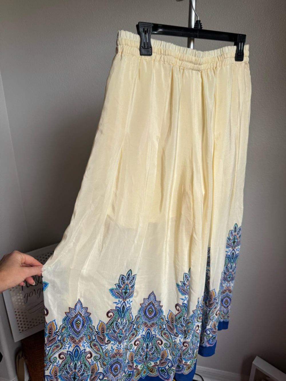 NWT Johnny Was Silk Pleated Wide Leg Pant In Ruta Sz S - Picture 13 of 13